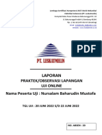 Laporan Observasi Nursalam Baharudin Mustofa