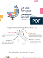 MK FSB - Bahasa Serapan - Kelompok 12