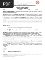 Fourth Quarter Grade 7 Mathematics-Performance Task: School Year: 2021-2022