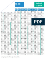 Calendrier Scolaire 2021 2022 La Reunion