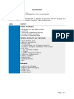 ICT 1/L Computer Fundamentals Course Outline