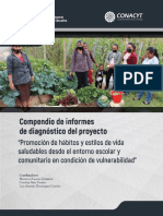 Compéndio de Informes de Diagnóstico Del Proyecto Promoción de Hábitos y Estilos de Vida Saludables