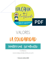 El Valor de La Solidaridad - Educando Catolicos