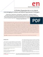 Cranial and Spinal Window Preparation For Optical Neuroimaging in Rodents and Related Experimental Techniques