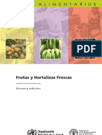 Codex Alimentarius Frutas y Hortalizas Frescas