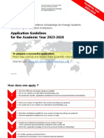 Application Guidelines For The Academic Year 2023-2024