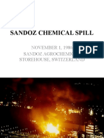 Sandoz Chemical Spill: NOVEMBER 1, 1986 Sandoz Agrochemical Storehouse, Switzerland