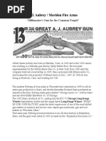 A.J. Aubrey & Meriden Fire Arms Shotguns