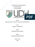 Resumen de La Caída de La Casa Usher