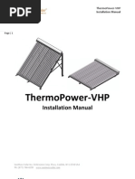 Download Installation Manual - ThermoPower-VHP by SunMaxx Solar SN58982721 doc pdf