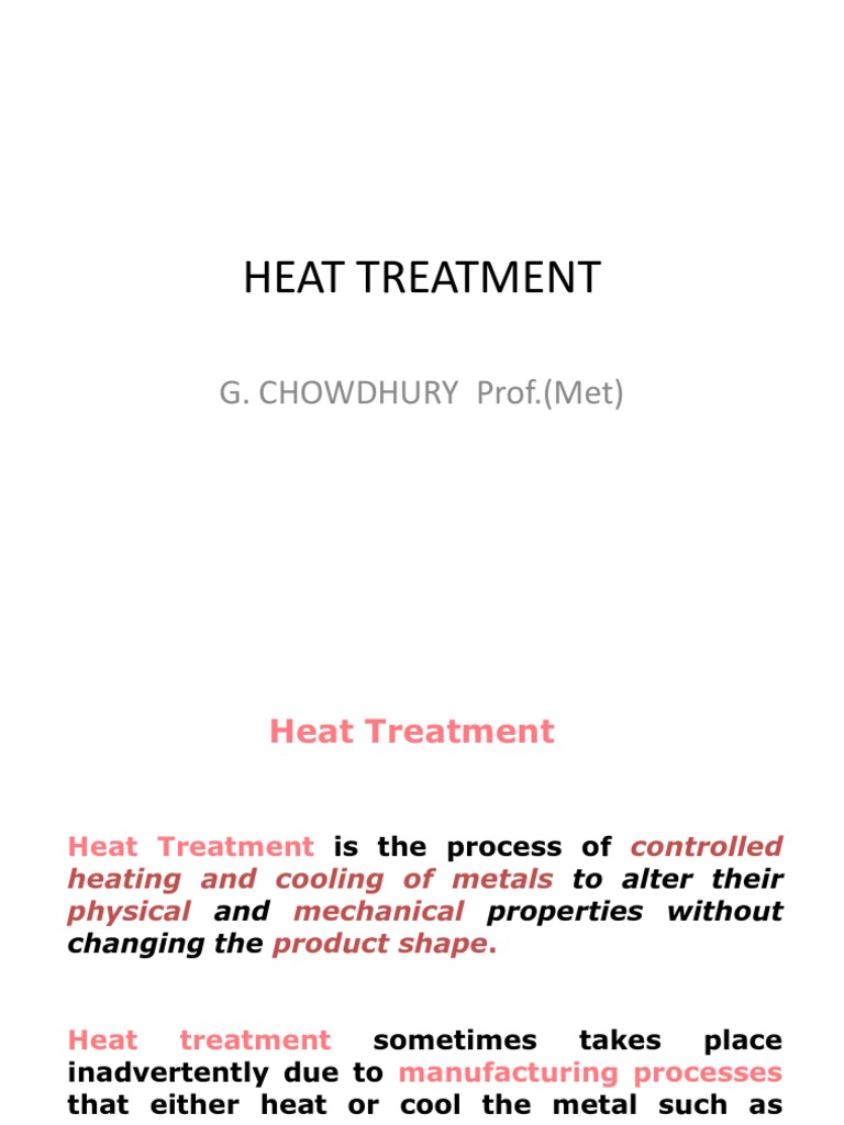Heat Treatment Processes Overview | PDF | Heat Treating | Annealing ...