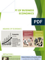 Concept of Business Economics