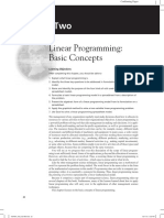 Chapter Two: Linear Programming: Basic Concepts