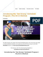 Introducing The - Get Strong - Kettlebell Program - The 10-5-3 Method - Chronicles of Strength