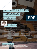Filipino Sa Piling Larang (Tech-Voc) 
