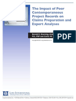 The Impact of Poor Contemporaneous Project Records On Claims Preparation and Expert Analyses