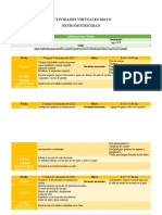 Actividades Neuromotricidad Mayo