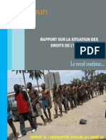 Rapport Droits de L'homme 2008-2010 Cameroun