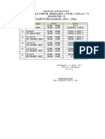 Uas VI 2022 Jadwal