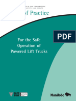 Code of Practice: For The Safe Operation of Powered Lift Trucks