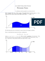 Riemann Sums: Harvey Mudd College Math Tutorial