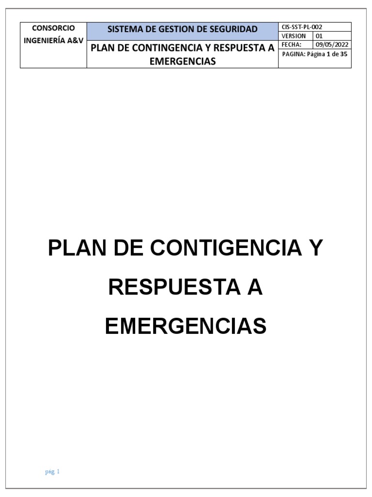 Plan de Emergencia y Evacuación | PDF | Primeros auxilios | Soldadura