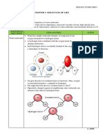 Chapter 1: Molecules of Life Subtopic: 1.1 Water Learning Outcome