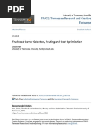 Truckload Carrier Selection Routing and Cost Optimization