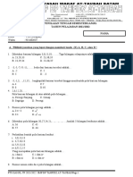 Matematika PTS Ganjil 2021/2022