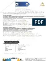 Construction Chemicals: HMP 21 Identification of The Product