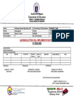 Department of Education: Learning Action Cell Implementation Plan