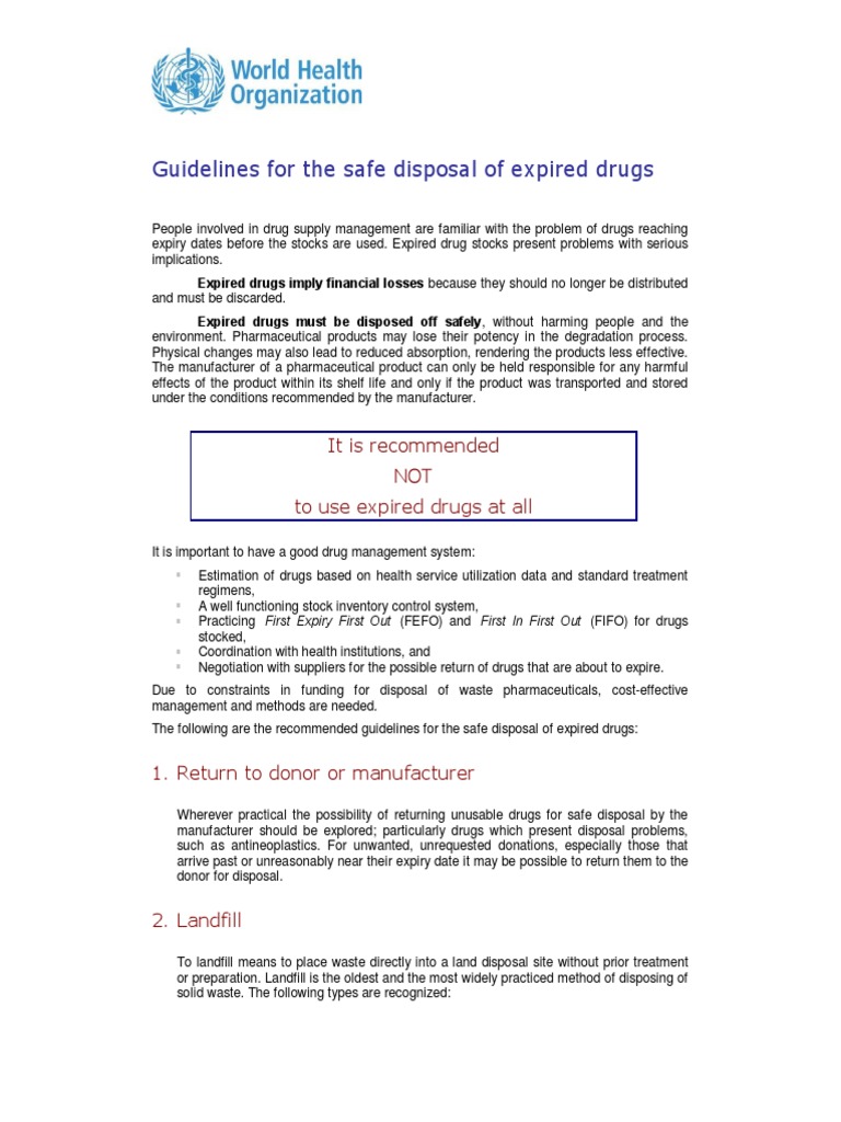 Thumbnail for Expired Pain Reliever Safety Guidelines