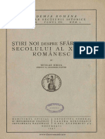 Ştiri Noi Despre Sfârşitul Secolului Al XVI-lea Românesc Şedinta Dela 23 Octomvrie 1936
