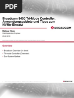 Broadcom 9400 Tri-Mode Controller TK Webinar