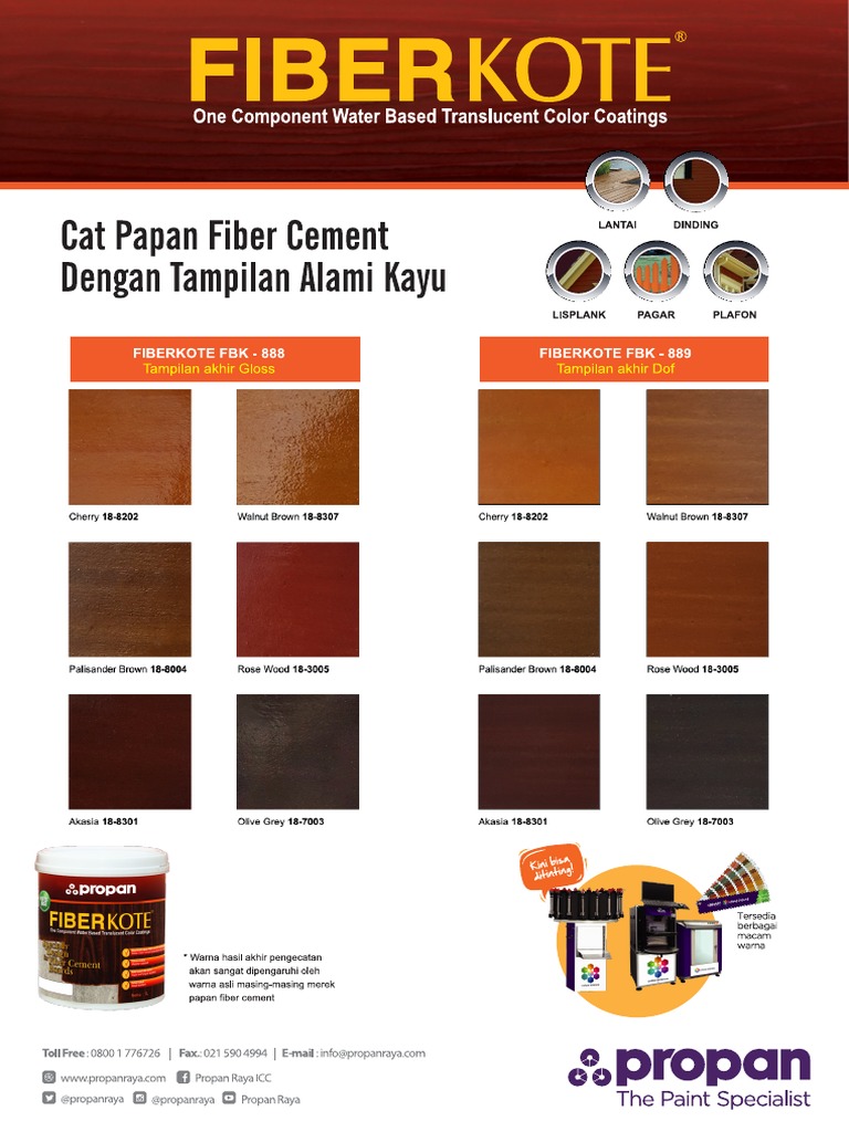 Fiberkote Colorcard A4 2019 CVT | PDF