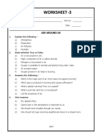 Worksheet - 3: Air Around Us