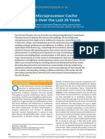 Advances in Microprocessor Cache Architectures Over The Last 25 Years