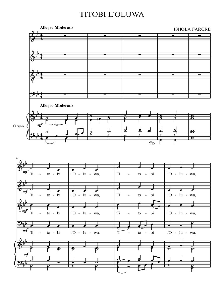Titobi L'oluwa | PDF