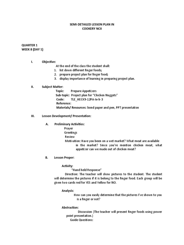 Quarter 1 Week 8 Day 1 | PDF | Lesson Plan | Cognition
