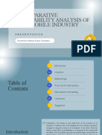 A Comparative Profitability Analysis of Automobile Industry: Presentation