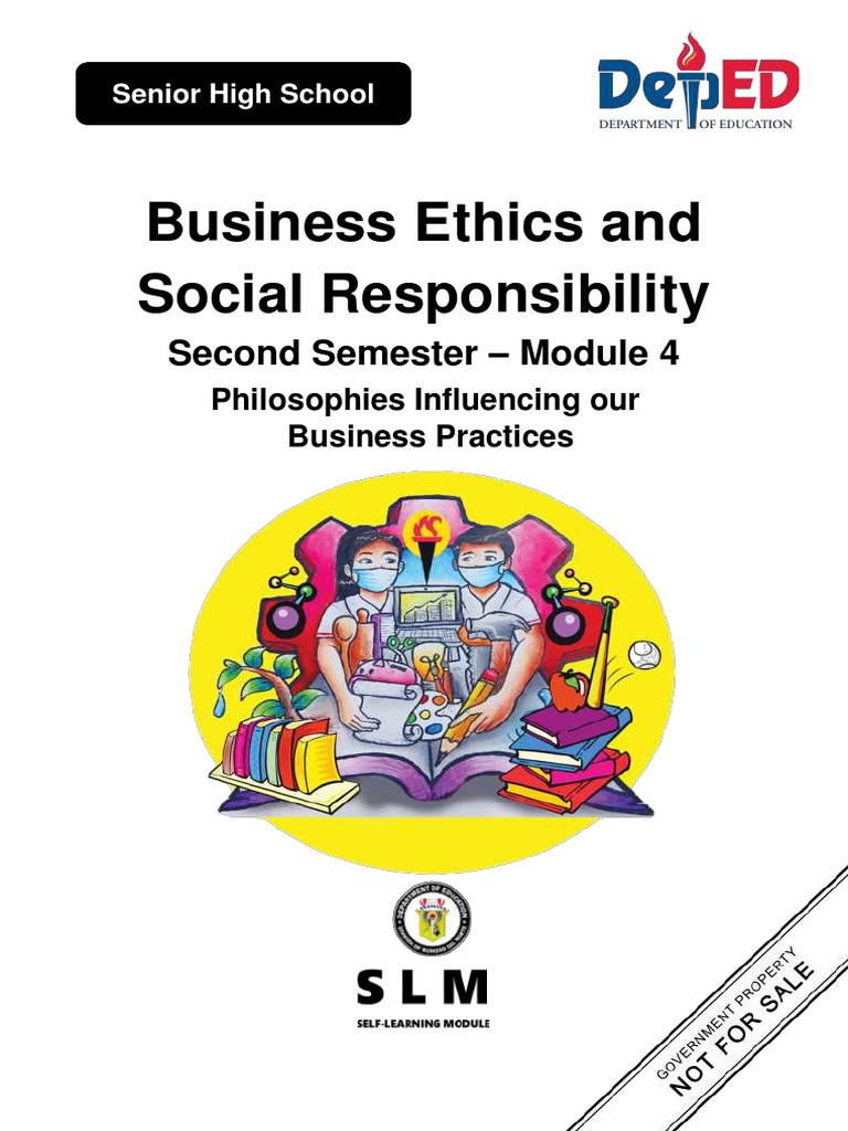 Business Ethics And Social Responsibility Second Semester Module 4 Pdf