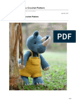 Craft Passion - Rhino - Crochet Pattern