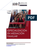 Programa Especialización en Mediación Familiar