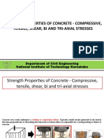 Strength Properties of Concrete - Compressive, Tensile, Shear, Bi and Tri-Axial Stresses