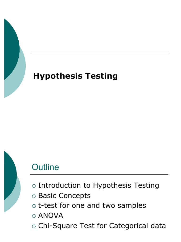 Hypothesis Testing | PDF | Statistical Hypothesis Testing | Student's T ...