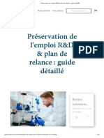 11 05 2021 - Préservation de L'emploi R&D & Plan de Relance - Guide Détaillé - Upcrown