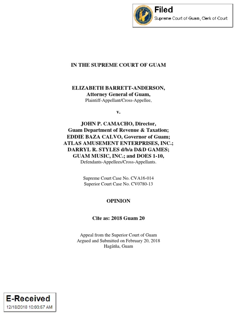 2018 Guam 20 PDF Lawsuit Standing (Law)