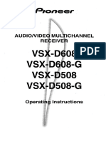 User manual Pioneer VSX-D608 (60 pages)