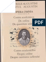 Sfantul Augustin IV. Contra Academicilor. Despre Ordine. Despre Cantitatea Sufletului