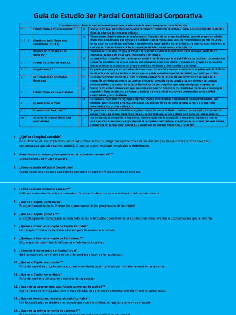 Guía de Contabilidad Corporativa | PDF | Contabilidad | Estado financiero